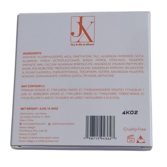 JUST XIMENA You & Me in Miami Eyeshadow Palette Full Size NIB - Picture 6 of 10